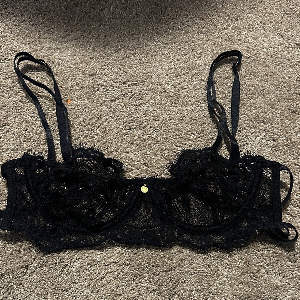 Gooseberry Elegant Black Lace Bra